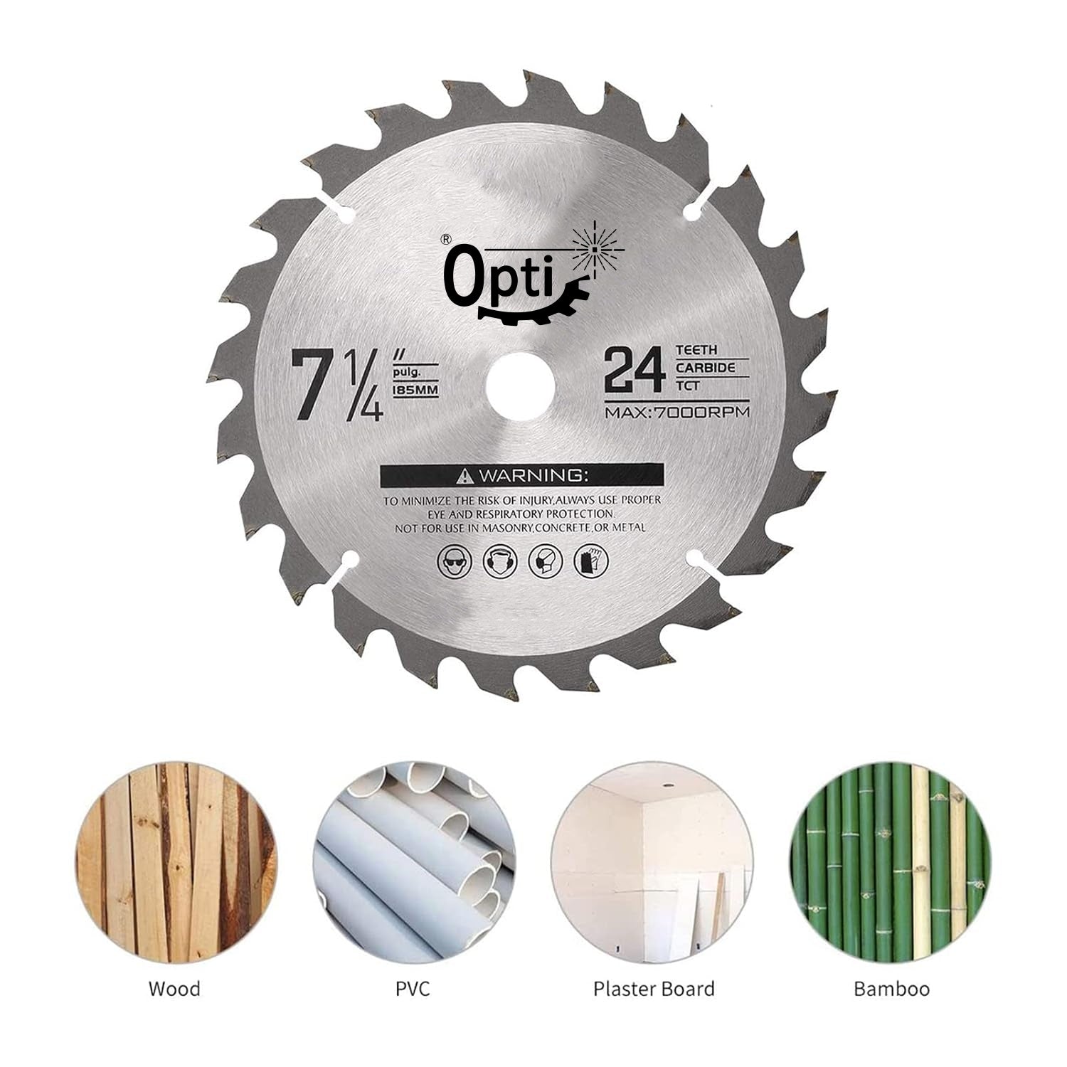 It is widely used in materials such as wood, OBS, PVC, gypsum board, and bamboo 3pack 6inch 24Tsaw blades